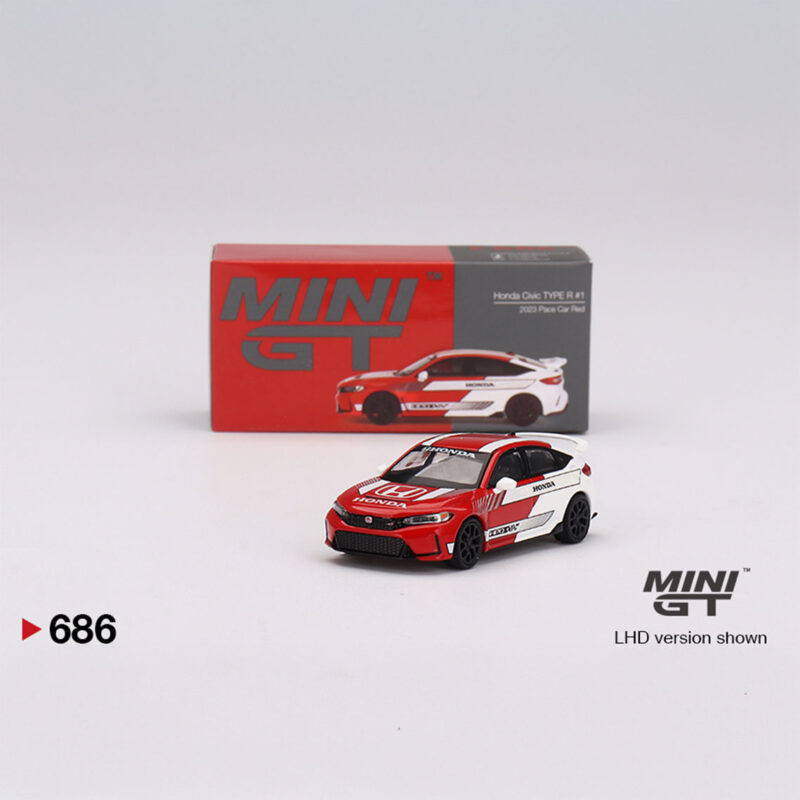 Mini GT Honda Civic Type-R Pace Car 2023 ROJO