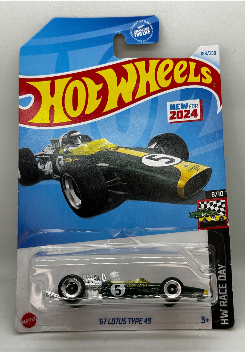 Hot wheels - 67 LOTUS TYPE 49	HRY76
