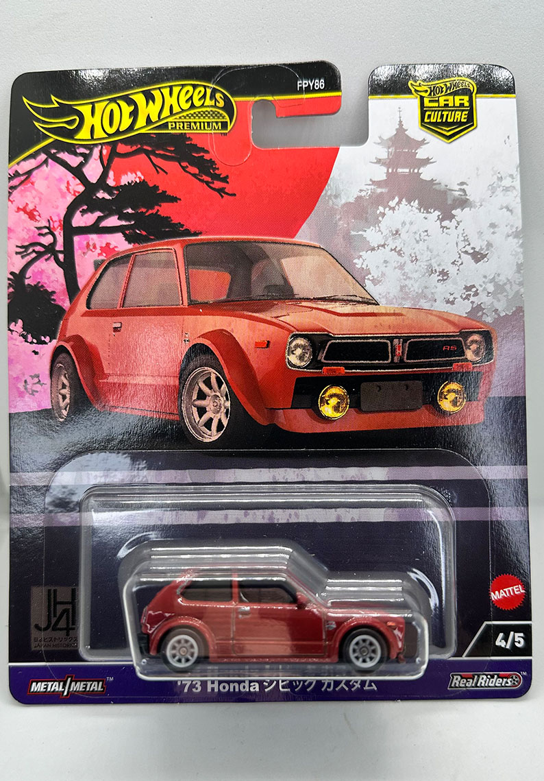 Hot Wheels Premium - 73 Honda Civic Custom	HRV85