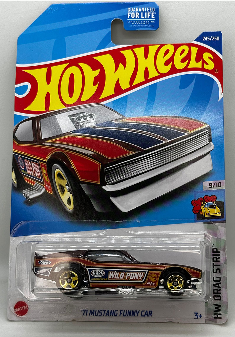 Hot wheels - 71 MUSTANG FUNNY CAR - TREASURE HUNT -	HCX95