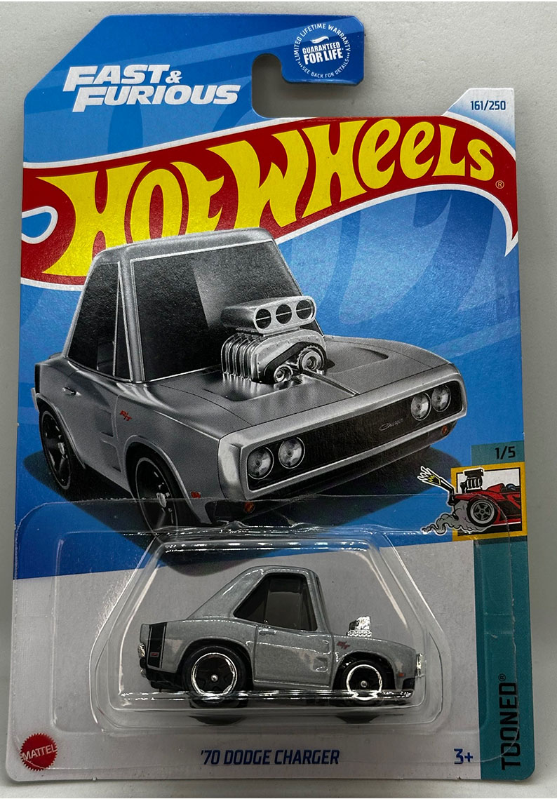 Hot wheels - 70 DODGE CHARGER GRIS HTD86