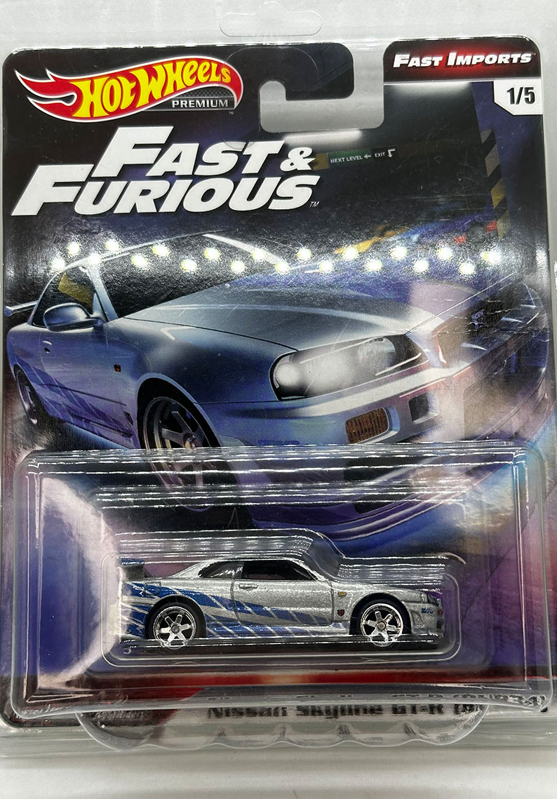 Hot Wheels Premium - Nissan Skyline GT-R (BNR34)	GBW78 - PRIMERA EDICION