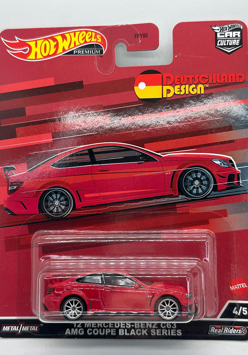Hot Wheels Premium - 12 Mercedes-Benz C63 AMG Coupe Black Series HCJ79