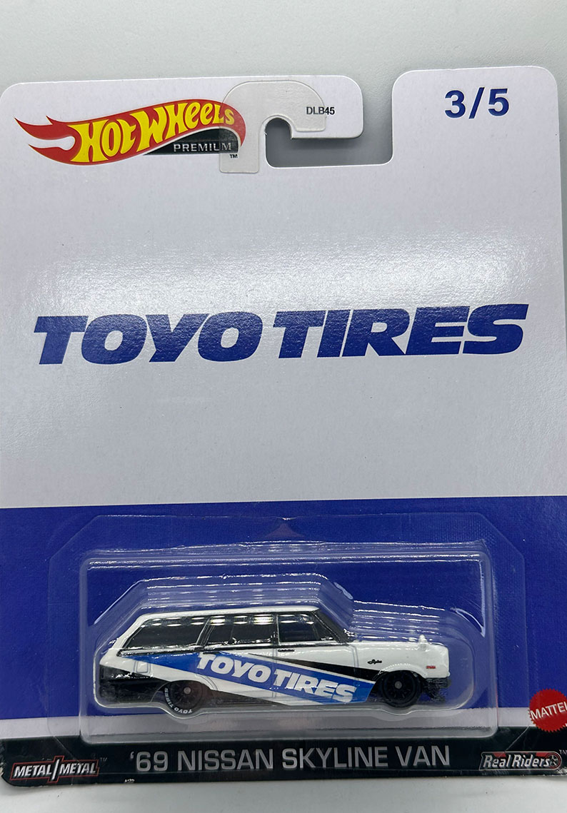 Hot Wheels Premium - 69 Nissan Skyline Van 	HKD05 - TOYO TIRES