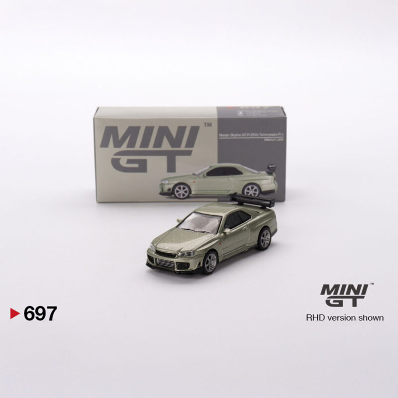 Mini GT Nissan Skyline GT-R (R34) Tommykaira Millenium Jade