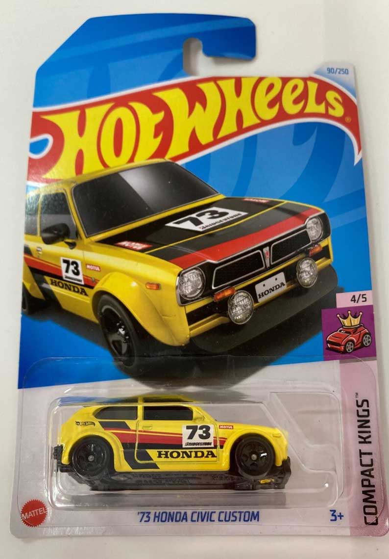 Hot wheels - 73 HONDA CIVIC CUSTOM (AMARILLO)	HTC19