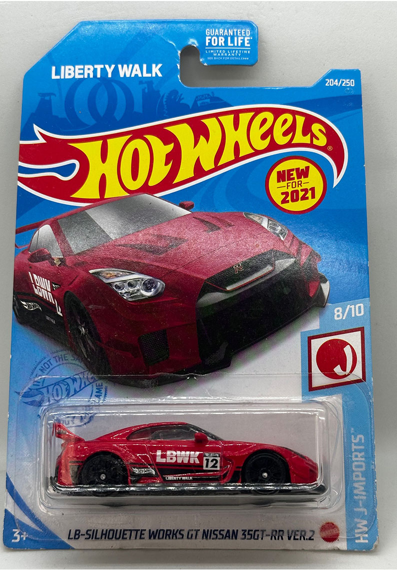 Hot wheels - LB-SILHOUETTE WORKS GT NISSAN 35GT-RR VER.2 (ROJO)	GTC11