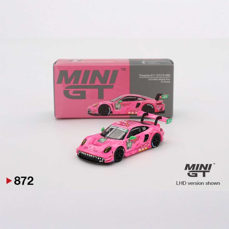Mini GT - Porsche 911 GT3 R #80 AO Racing 2023 IMSA VIRginia Roxy