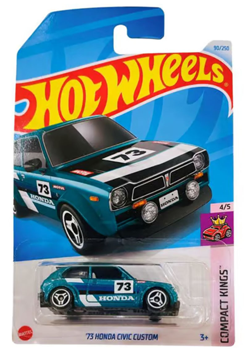 Hot wheels - 73 HONDA CIVIC CUSTOM (AZUL)	HTC19