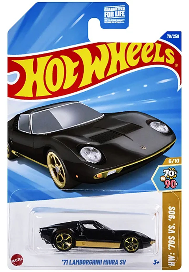 Hot wheels - 71 Lamborghini Miura SV NEGRO