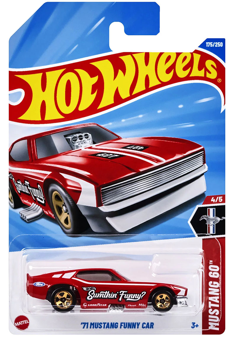 Hot wheels - '71 Mustang Funny Car ROJO - JBB04