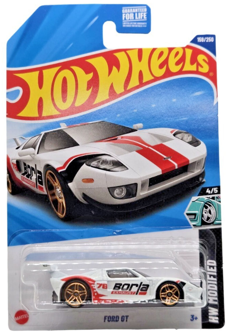Hot wheels - Ford GT BORLA BLANCO - HYY92