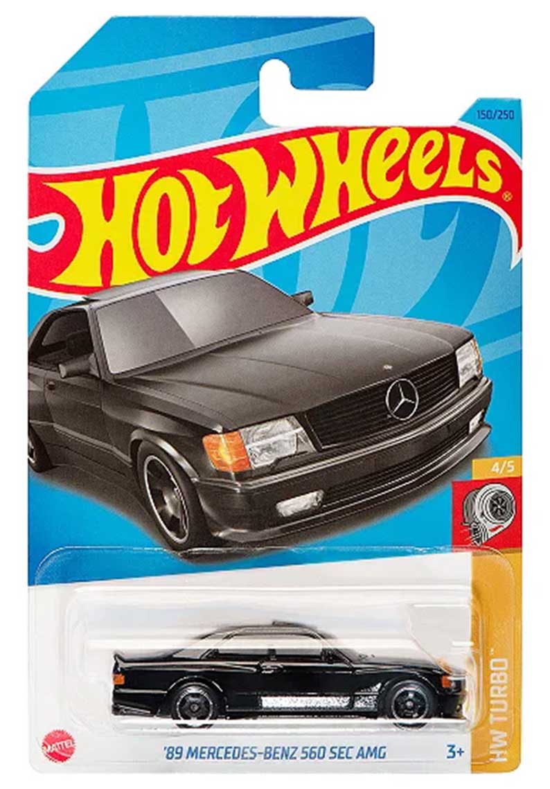 Hot wheels - 89 Mercedes-Benz 560 SEC AMG (NEGRO)	HKG45