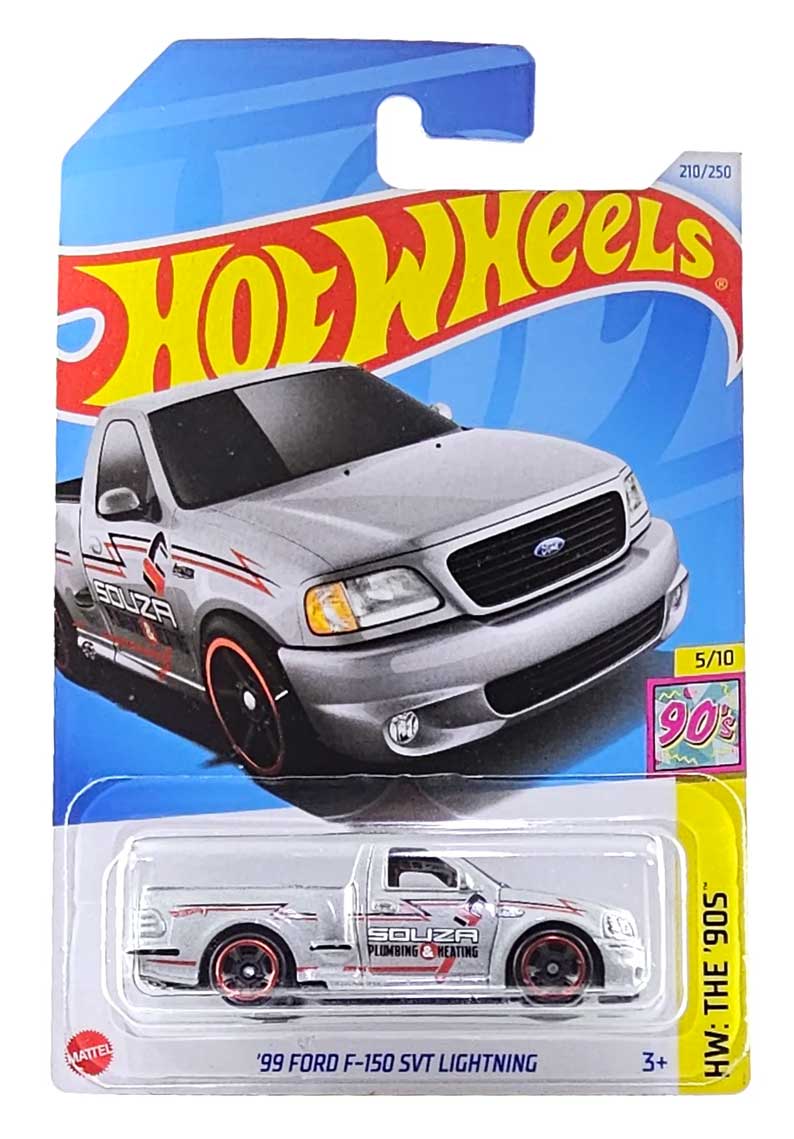 Hot Wheels - 99 Ford F-150 SVT Lightning SILVER - HTB07