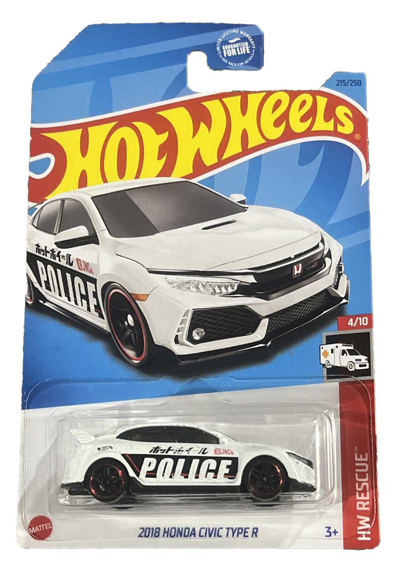 Hot Wheels - 2018 Honda Civic Type R POLICE - HKJ21