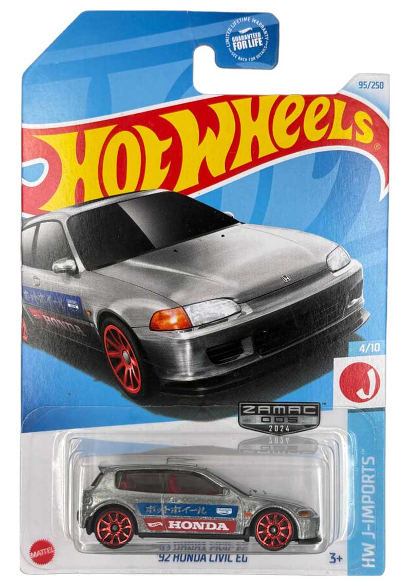 Hot wheels - 92 Honda Civic HTF50 ZAMAC