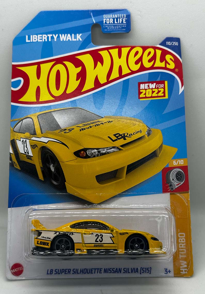 Hot Wheels - LB Super Silhouette Nissan Silvia (S15) AMARILLO - HCX15