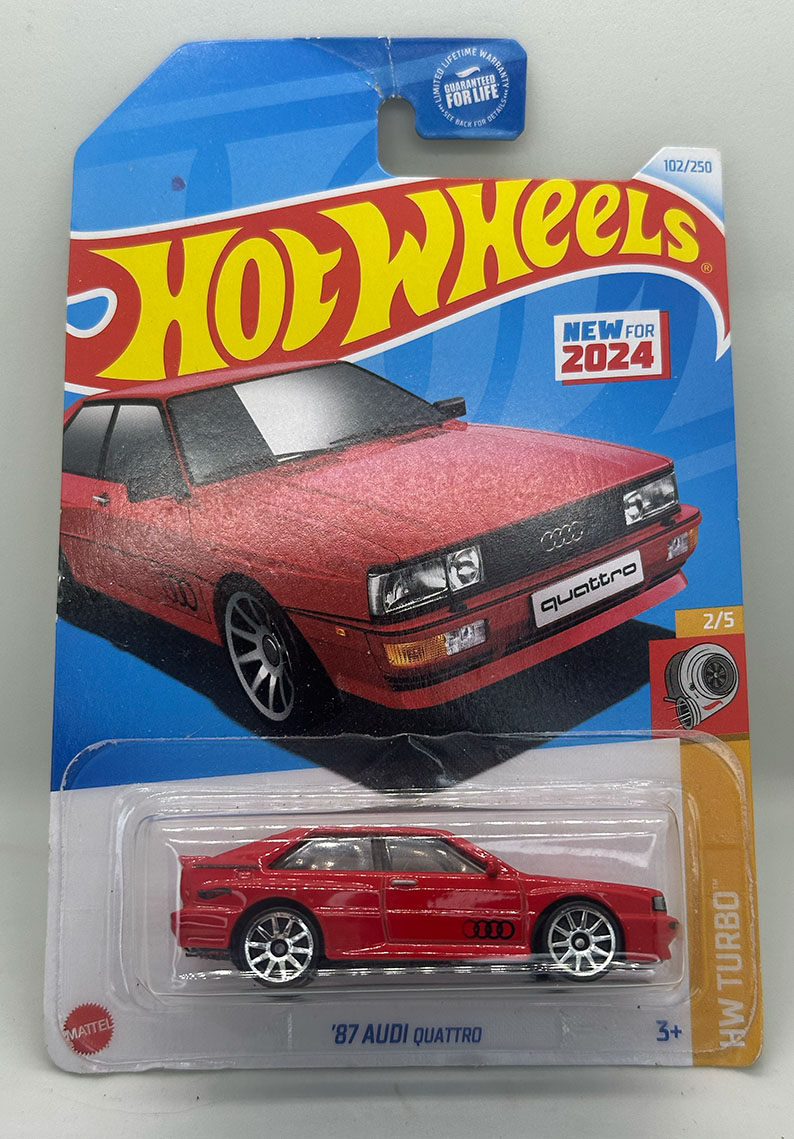 Hot wheels - 87 Audi Quattro	HRY55