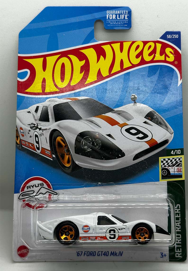 Hot Wheels - 67 Ford GT40 Mk.IV - HCW67 - Gulf blanco