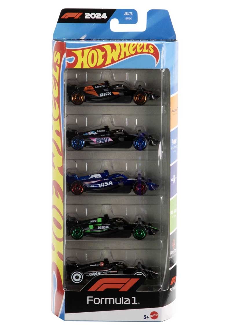 Hot Wheels - FORMULA 1 Pack of 5 - JBJ78