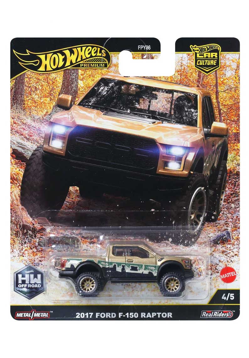 Hot Wheels Premium - 2017 Ford F-150 Raptor - JBK70