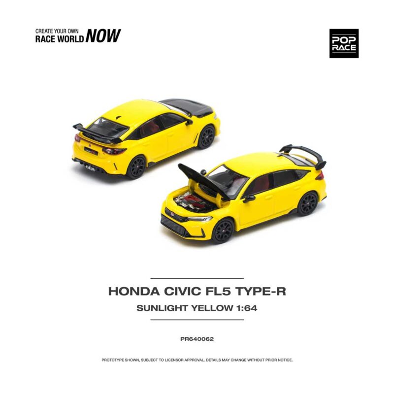 Pop Race Honda Civic (FL5) Type R  AMARILLO