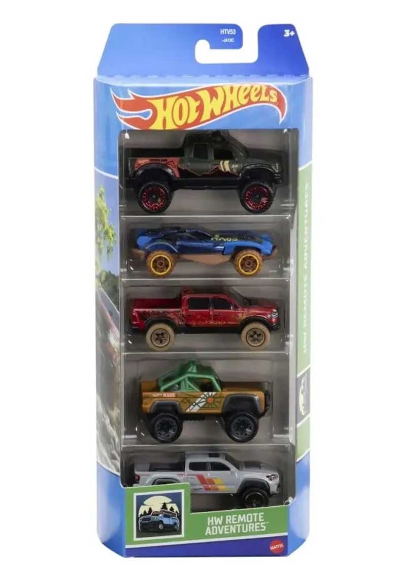 Hot Wheels - HW Remote Adventures Pack of 5 - HTV53